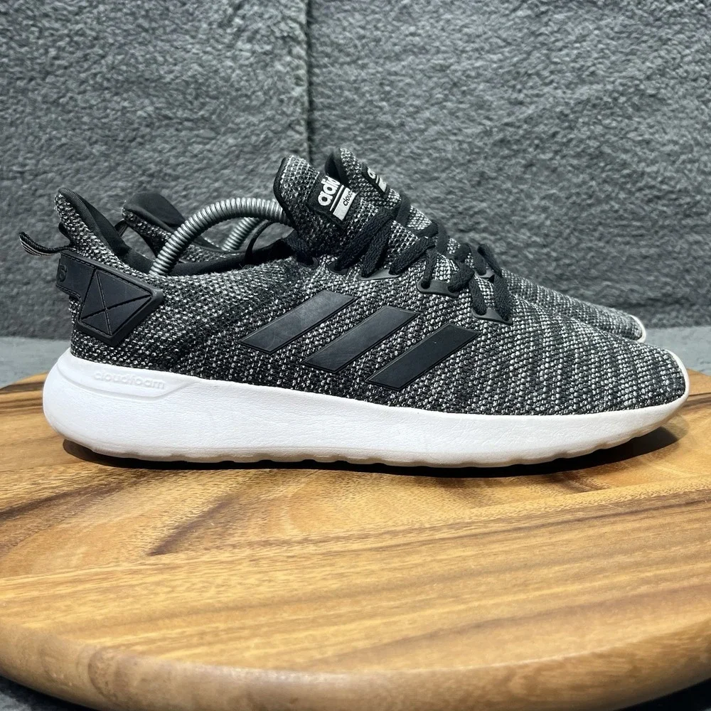 ADIDAS Mens Size 10 Gray‎ Lite Racer BYD Sport Sneaker Athletic Shoes NO INSOLES